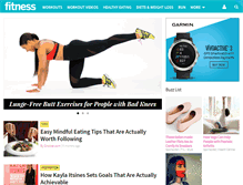 Tablet Screenshot of fitnessmagazine.com